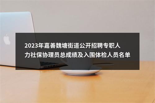 2023年嘉善魏塘街道公开招聘专职人力社保协理员总成绩及入围体检人员名单公告 图片