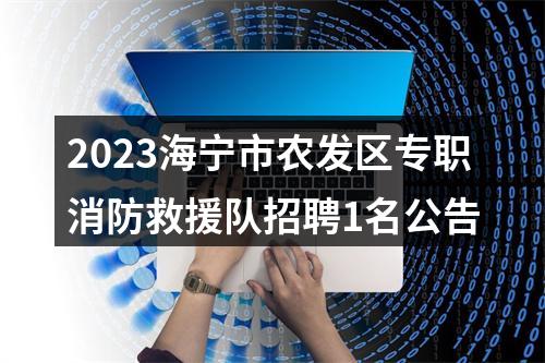 2023海宁市农发区专职消防救援队招聘1名公告 图片