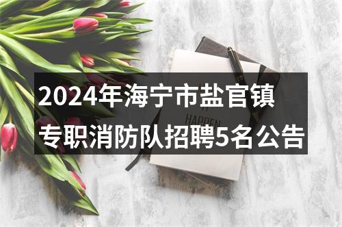 2024年海宁市盐官镇专职消防队招聘5名公告 图片
