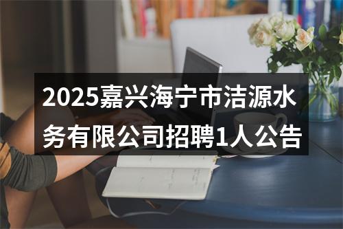 2025嘉兴海宁市洁源水务有限公司招聘1人公告 图片